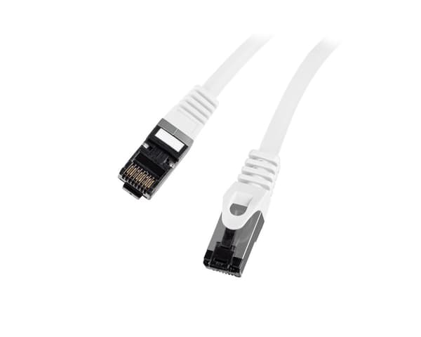 CAT 8.1 Netværkskabel S/FTP LSZH - Hvid - 0,5m