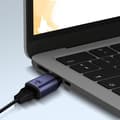 Miniatyrbild 3 av 4: USB-C till Ethernet-adapter - AVIZAR - 100 Mbps hastighet - Kompakt design - Mörkgrå