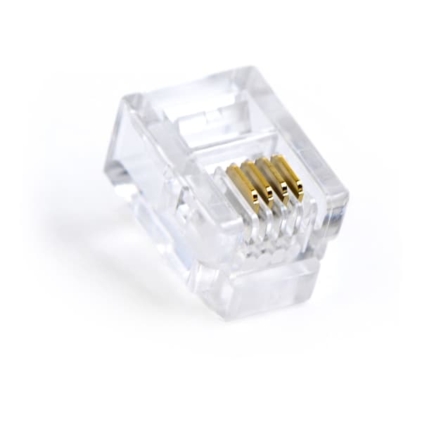Modulkontakt 6P4C Telekabel 100-pack