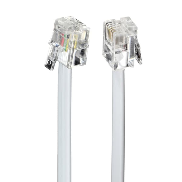 RJ11 Puhelinkaapeli 3m – 6P4C-liittimet, Musta, Puhelin/Faksi