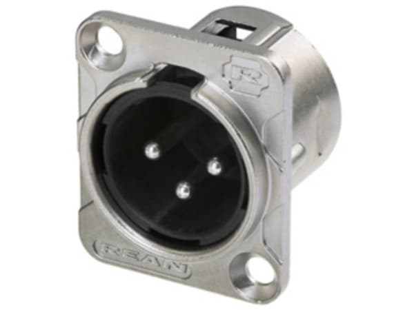 Rean AV RC3MDL XLR-kontakt Stickpropp, infälld montering Stiftantal: 3 1 st