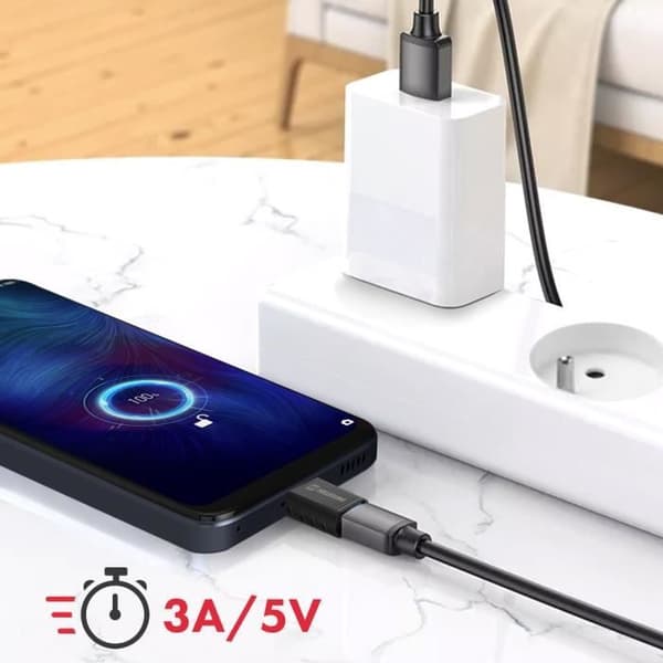 USB-C till USB Hon OTG Adapter Dataöverföring och laddning Swissten