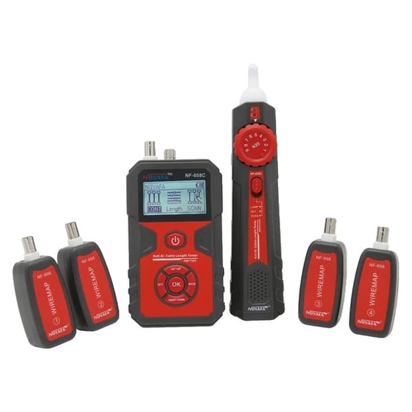 Kabeltester, Bærbar Ledningssporer, Netværkstest Finder, NF-858C