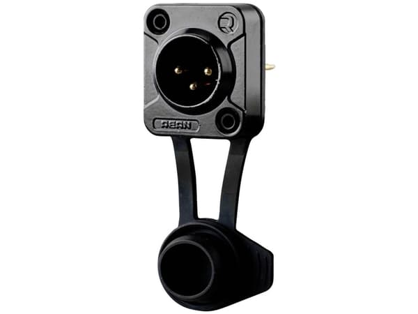 Rean AV RRX3M-Z-012-1 XLR-stik Stik, indbygning Poltal: 3 Sort 1 stk