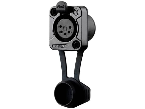 Rean AV RRX5F-Z-012-0 XLR-stik Tilslutning, indbygning Poltal: 5 Sort 100 stk