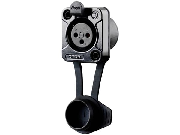 Rean AV RRX3F-Z-012-1 XLR-liitin Liitin, uppoasennettava Nastojen lukumäärä: 3 Musta 1 kpl