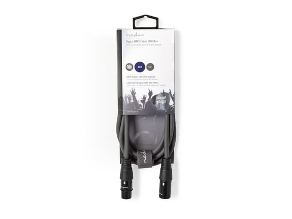 Nedis COTH15012GY15, XLR (3-pin), Hankoppling, XLR (3-pin), Honkoppling, 1,5 m, Grå