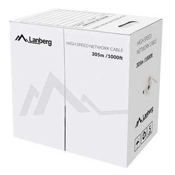 Lanberg Reel Netværkskabel Lcu5-12cu-0305-b Cat5e Utp 305 M Hvid