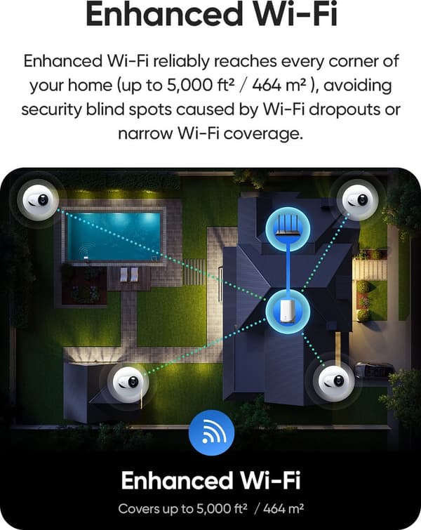 Eufy E330 4K kabelforbundet kameraudvidelse - hvid