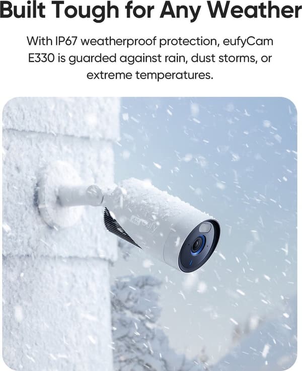 Eufy E330 4K kabelforbundet kameraudvidelse - hvid