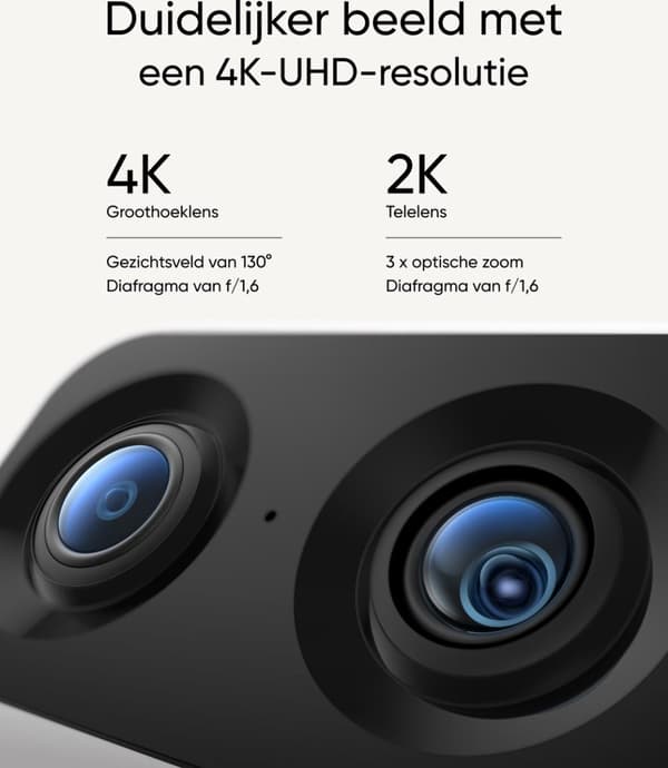 Eufy S350 4K inomhussäkerhetskamera för inomhusbruk - Trådbunden - Vit
