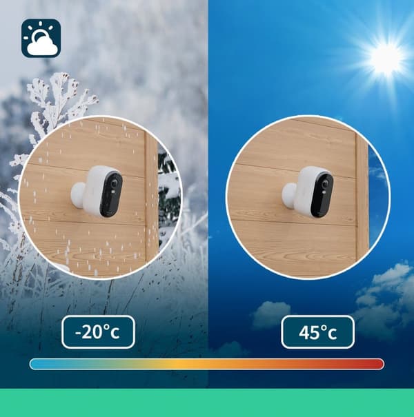 Arlo Essential HD XL trådlös övervakningskamera för bekvämlighet - 2 IP-kameror