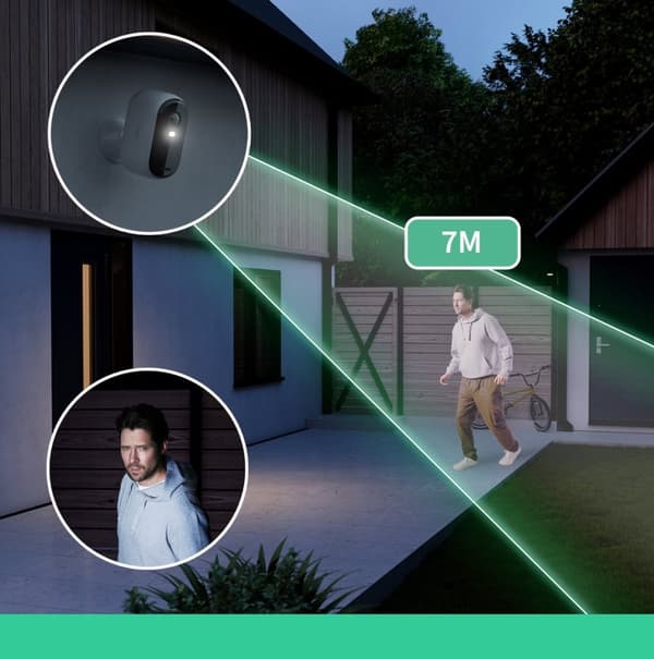 Arlo Essential HD XL trådlös övervakningskamera för bekvämlighet - 2 IP-kameror