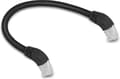 Miniatyrbild 2 av 2: RJ45 nätverkskabel Cat.6a S/FTP 45° vinklad nedåt 0,25 m - Nätverk - CAT 6a
