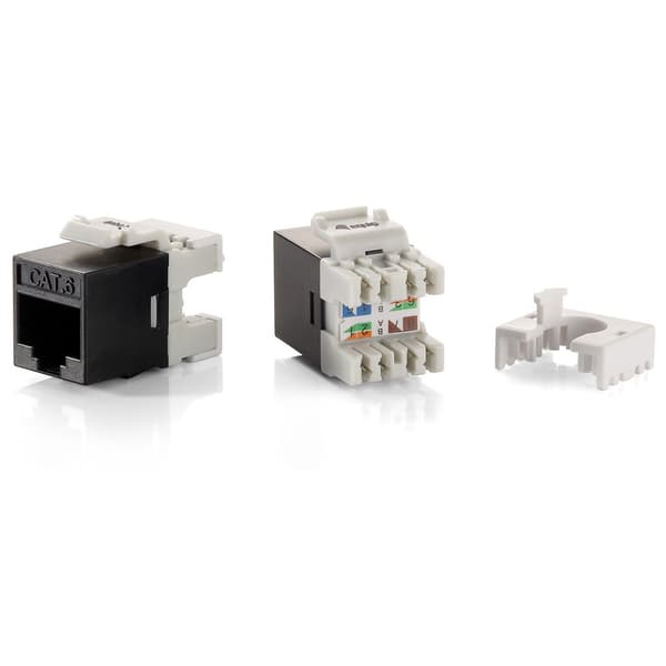 Equip Sovitin Rj45 Utp Cat 6 Slim 8 Yksiköitä Musta