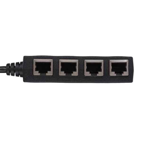 1 till 4-portars RJ45 splitteradapter Smidig överföring Utmärkt anslutning Datornätverkskabel Adapterpaket