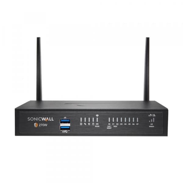 SONICWALL TZ270W brandväggar - 2000 Mbit/s hastighet - 750 Mbit/s VPN - 1000 Mbit/s IPS/IDS