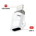 Miniatyrbild 3 av 4: USB C Hona till Lightning Hane OTG Adapter Ultrakompakt Design XO Vit