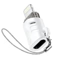 Miniatyrbild 1 av 4: USB C Hona till Lightning Hane OTG Adapter Ultrakompakt Design XO Vit