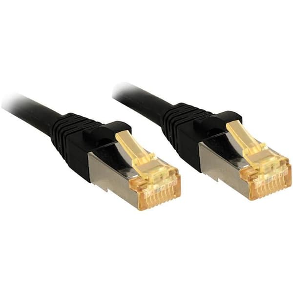 CAT 7 LSOH nätverkskabel - LINDY - 1m - Koppar - 6000MHz - Svart