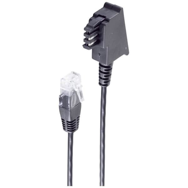 Shiverpeaks DSL-adapterkabel - 1x TAE F hane - 1x RJ45 hane 8P2C - 1,5 m - Svart