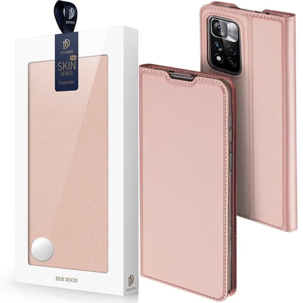 Dux Ducis Skin Pro etui med klaffdeksel Poco M4 Pro 5G Rosa