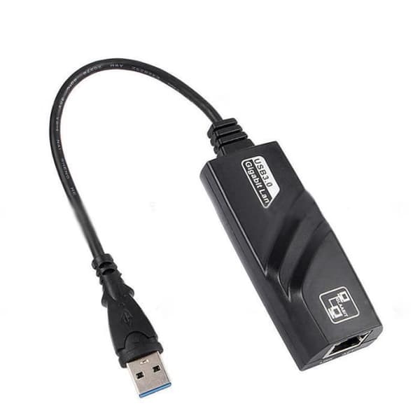 USB 3.0 till RJ45 Lan Network USB Ethernet Adapter 10/100/1000 Mbps Gigabit Card 3 Port USB3.0 för Windows