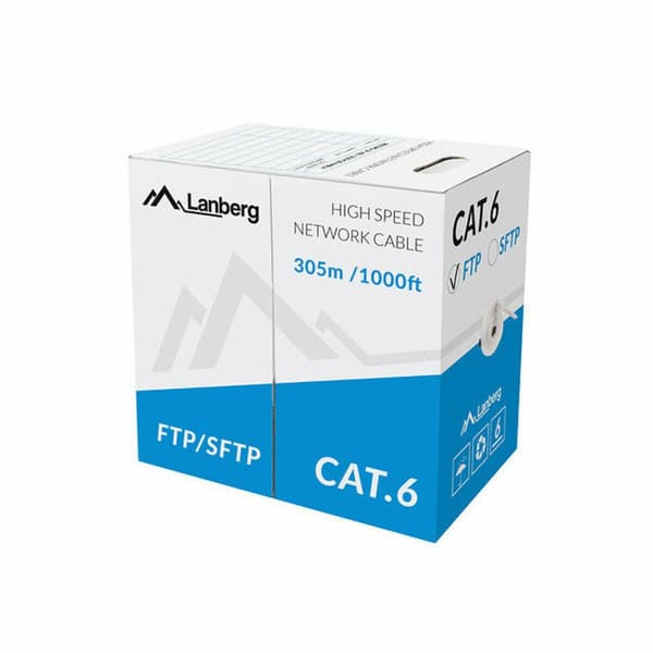 Kabel Ethernet LAN Lanberg LCF6-11CU-0305-S Grå 305 m