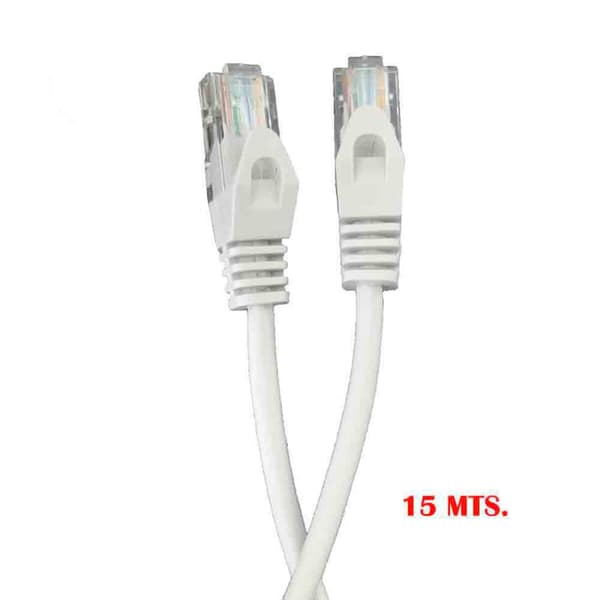 Nätkabel UTP Styv Kategori 5e EDM 56023 Vit Grå