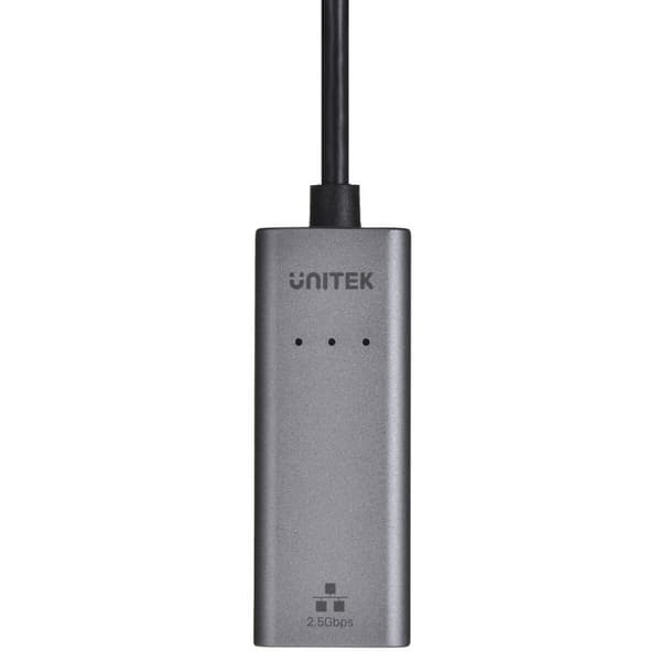 USB-C - Ethernet-adapteri Unitek U1313C Harmaa 30 cm