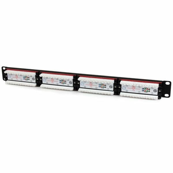 24-porttinen UTP Kategoria 6 kytkentäpaneeli Startech C6PANEL24