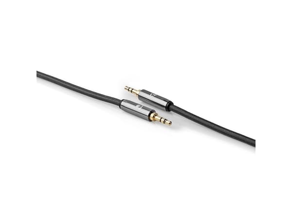 Nedis CATB22000GY50, 3.5mm, Hankjønn, 3.5mm, Hankjønn, 5 m, Grå