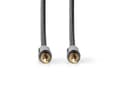 Miniatyrbilde 2 av 5: Nedis CATB22000GY50, 3.5mm, Hankjønn, 3.5mm, Hankjønn, 5 m, Grå
