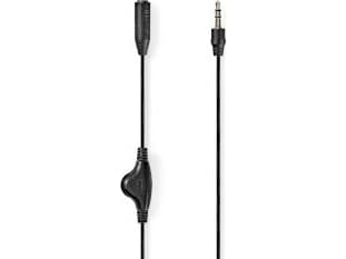 Nedis CAGL22090BK10, 3,5 mm, Hankontakt, 3,5 mm, Honkontakt, 1,5 m, Svart