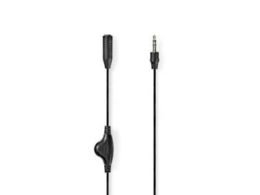 Nedis CAGL22090BK10, 3.5mm, Hankjønn, 3.5mm, Hunkjønn, 1,5 m, Sort