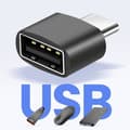 Miniatyrbild 3 av 4: USB C till USB 2.0 ADAPTER - Överföringshastighet 480 Mbps - Aluminiumdesign - Svart