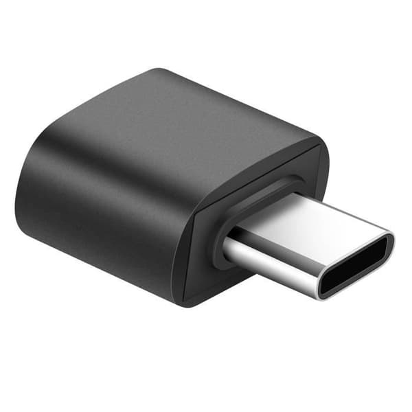 USB C till USB 2.0 ADAPTER - Överföringshastighet 480 Mbps - Aluminiumdesign - Svart
