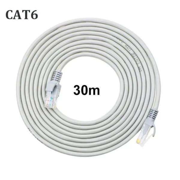 Ethernet-kabel - Ej specificerad - Cat6 - 30M - Hög hastighet - Skärmad RJ45