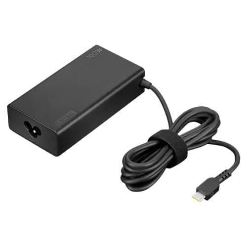 Lenovo - USB-C strömadapter - 100 Watt Svart