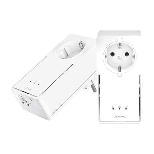 STARK POWERLINE 2000 NÄTVERKSADAPTERKIT (UP TILL 2000 MBIT-S, STÖDS Vit