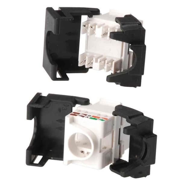Keystone Jack CAT 5 - DIGITUS - Klass D - RJ45 hona - Verktygsfri installation - Oskärmad