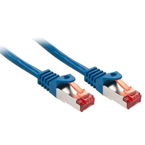 LINDY CAT 6 nätverkskabel - 1m - Blå - SFTP PiMF - Gigabit-kompatibel