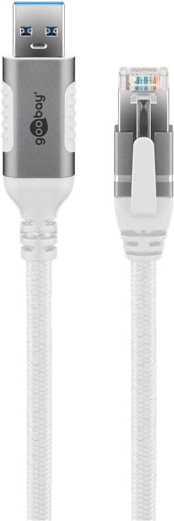 Ethernet-kaapeli USB-A 3.0 - RJ45, 3 m