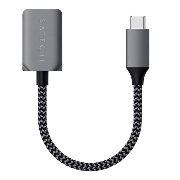 USB-C hane till USB 3.0 honadapter Snabb överföring Satechi Silver