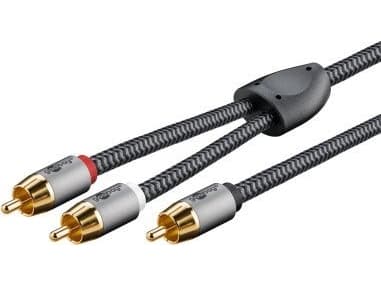 Kabel TRITON Kabel Y RCA, 5 m, Sharkskin Grey - Długość kabla 5 m