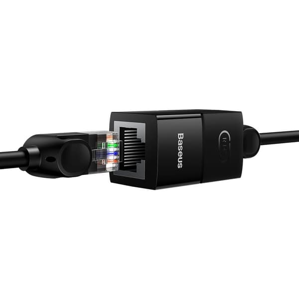 Ethernet RJ45 nätverkskabelkontakt, svart SET med 10 st.