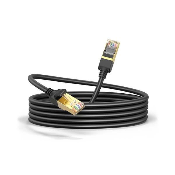 STP RJ45 Cat 7 patch johto verkkokaapeli 15m musta