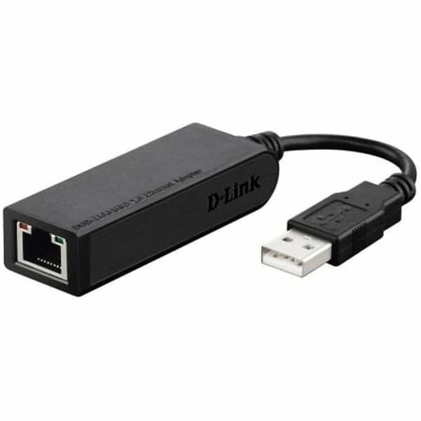 USB 2.0 till Nät RJ45 Adapter D-Link DUB-E100 10/100 Mbps Svart