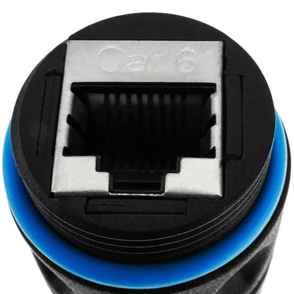 Adapter RJ45 Techly IWP-MD C6-IP68T Svart