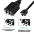 Miniatyrbild 3 av 6: Ethernet-splitter med USB 1xHona till 2xHona